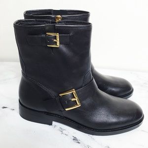 reeves leather moto boot
